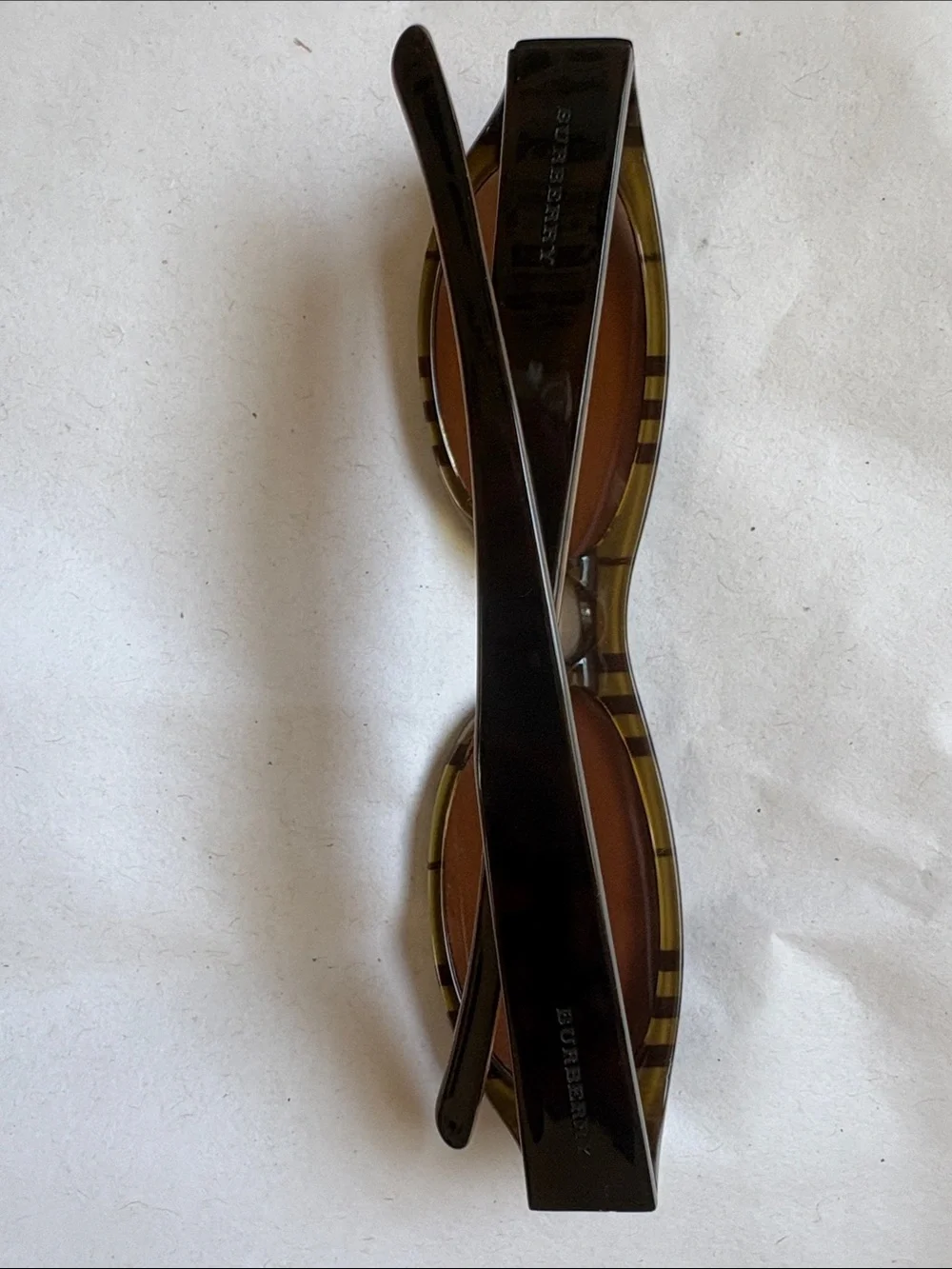 Burberry Black Frame Sunglasses with Brown Lenses